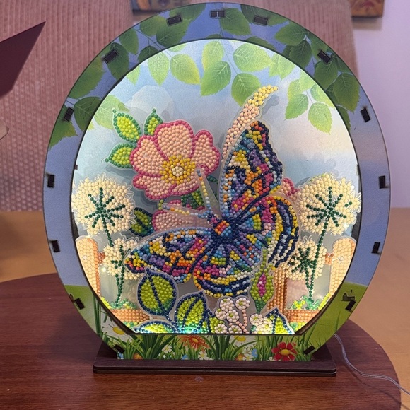 crystal art Other - Finished 3D light up spring butterfly/flowers diamond art